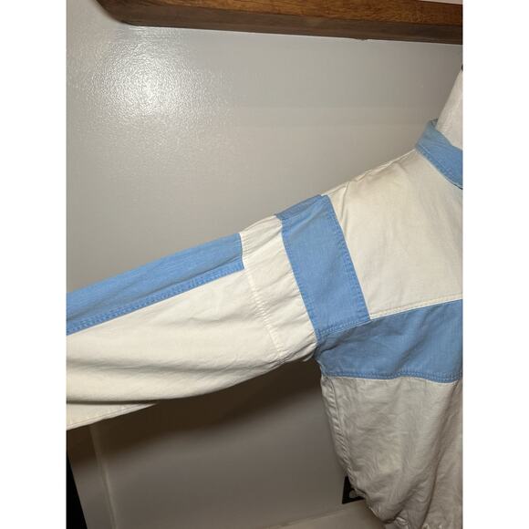 Vintage Gotcha Long Sleeve Pocket Polo Pullover White Men's Size Large Surf - Picture 4 of 11